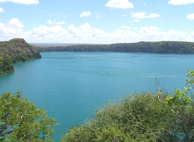 Beautiful Lake Chala crater lake views