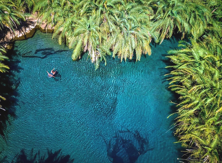 Turquoise waters of Chemka Hot Springs
